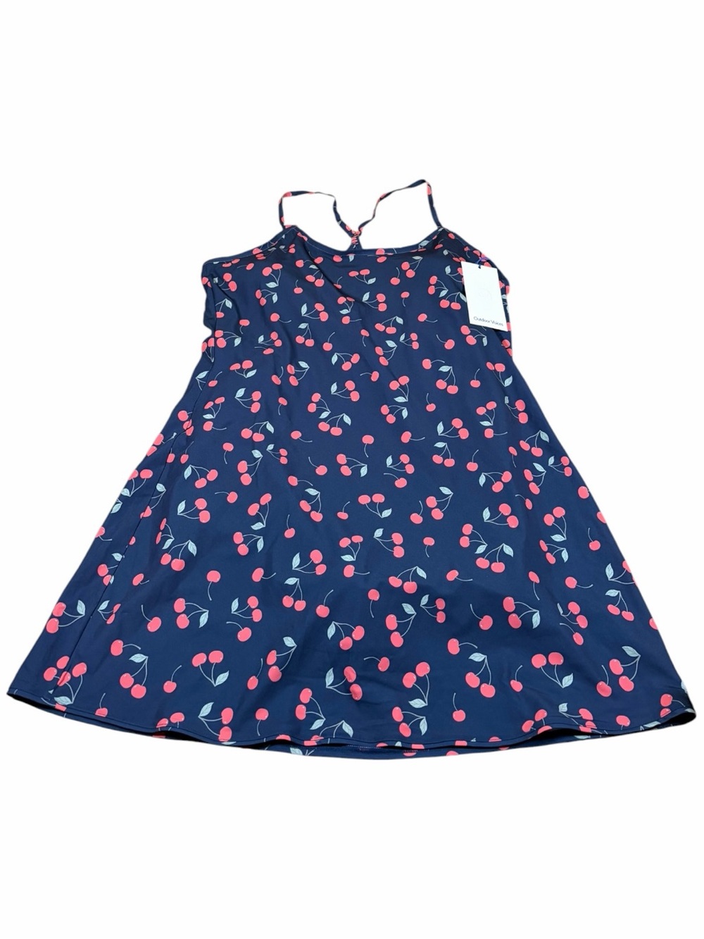 NWT Outdoor Voices Exercise Dress *Very Cherry Print (Navy) Size XXL